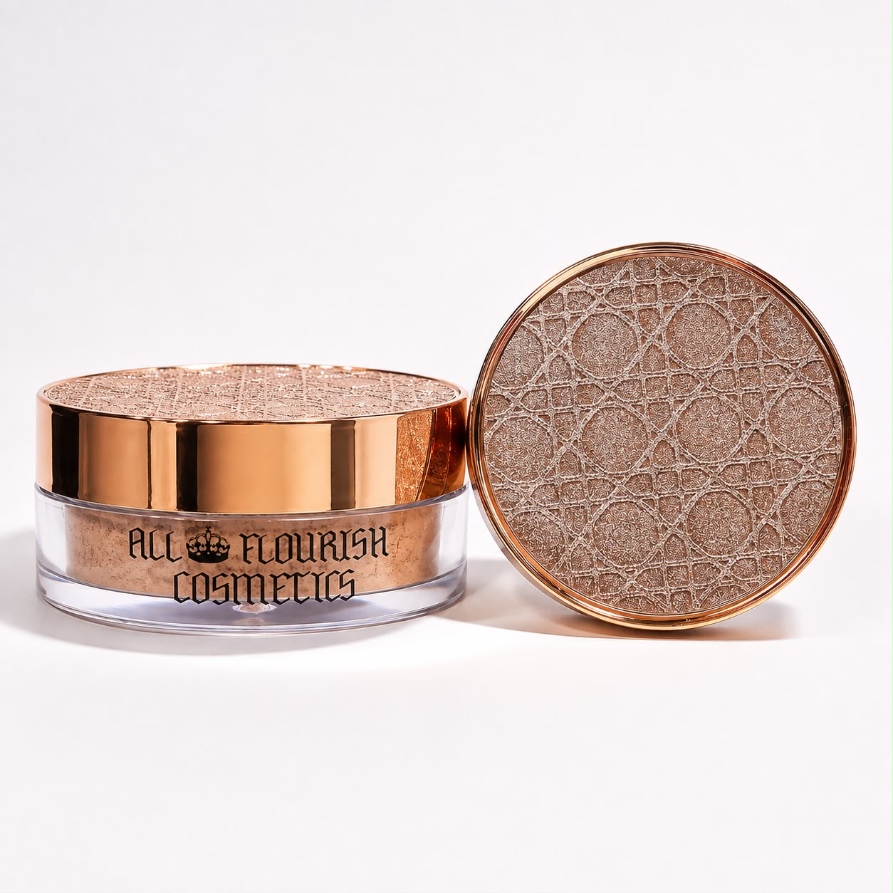 Bare-set-finish translucent powder